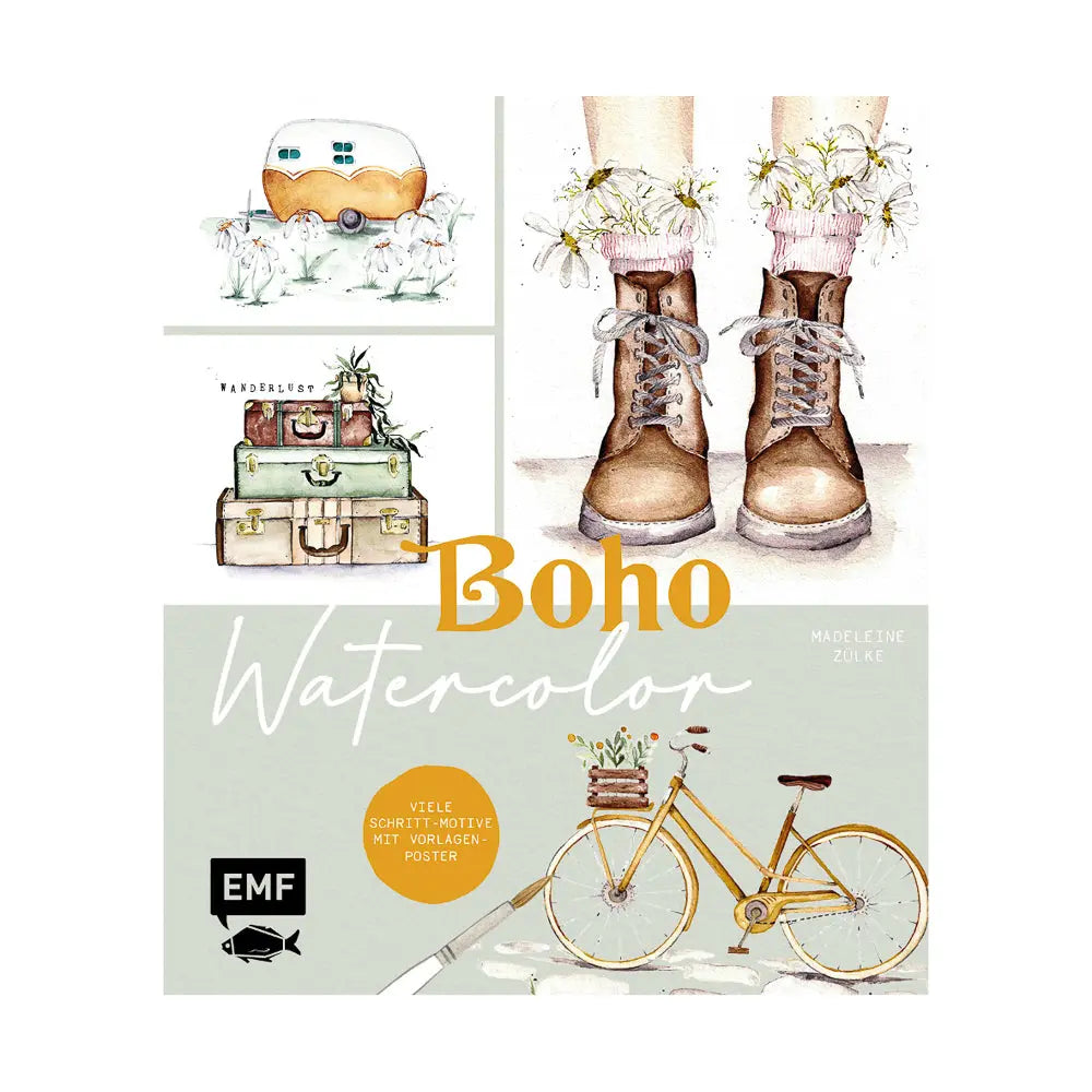 Boho Watercolor - Feder&Konfetti