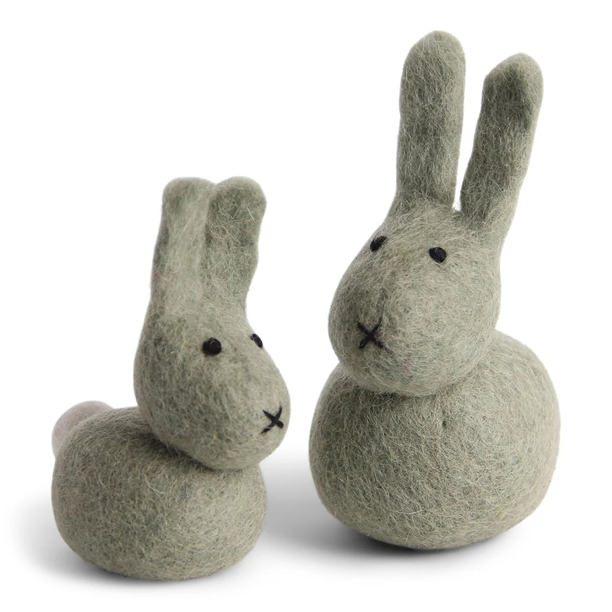 BUNNY GREEN | Gry & Sif | 2er Set Filz-Figur