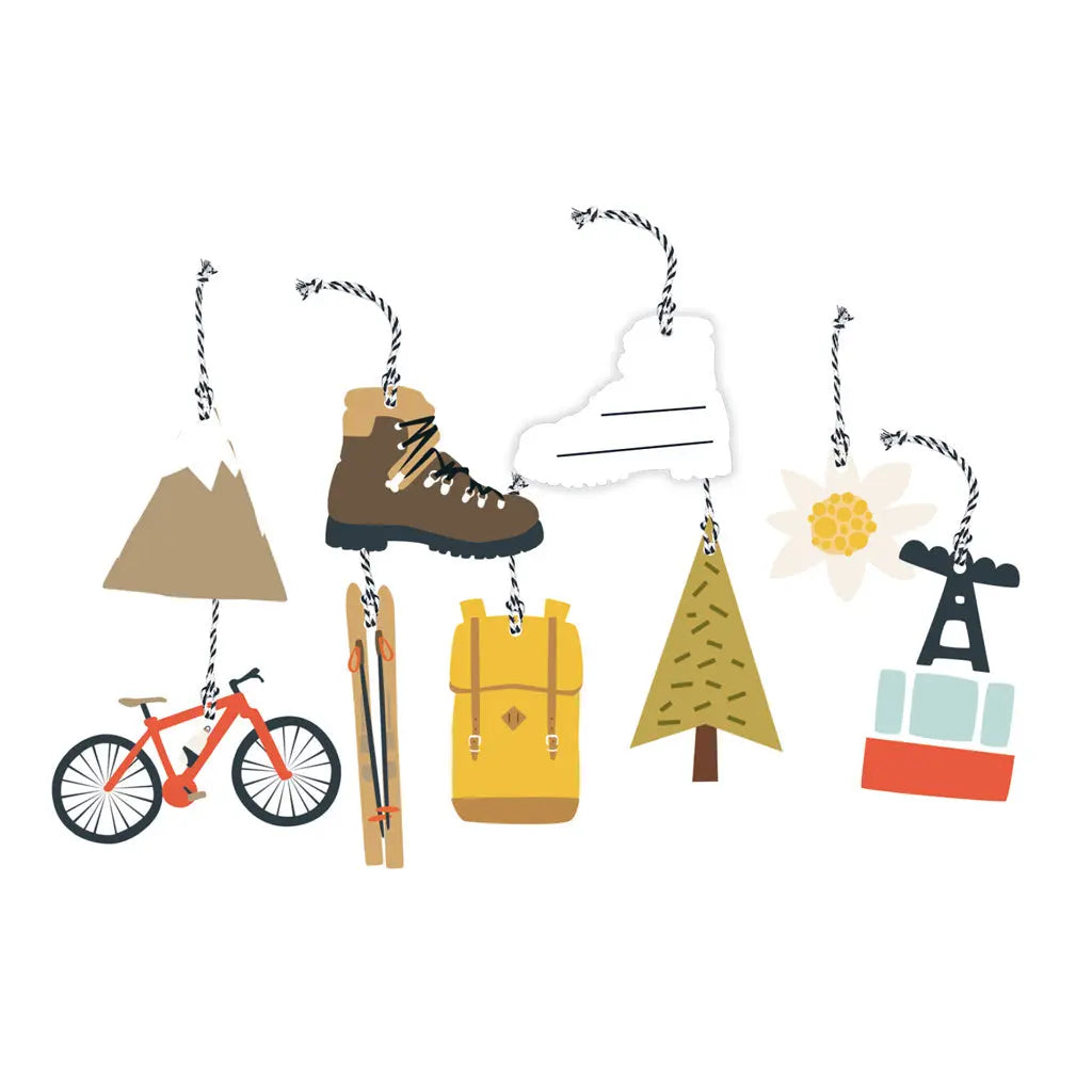 Geschenkanhänger BERG Roadtyping
