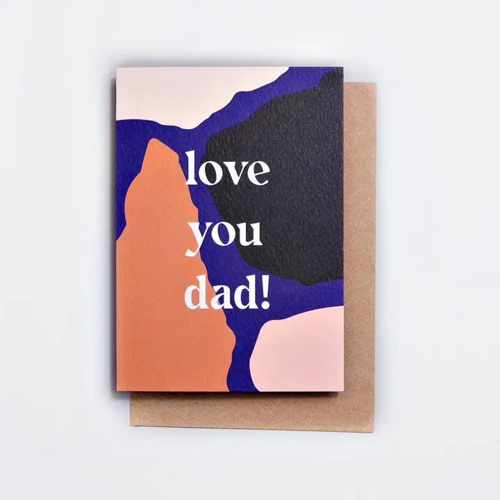 Grußkarte GIANT RIPS | love you dad! - Feder&Konfetti Store
