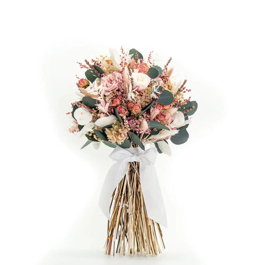 Sofie | Feder&Konfetti | Set aus Brautstrauß & Anstecker