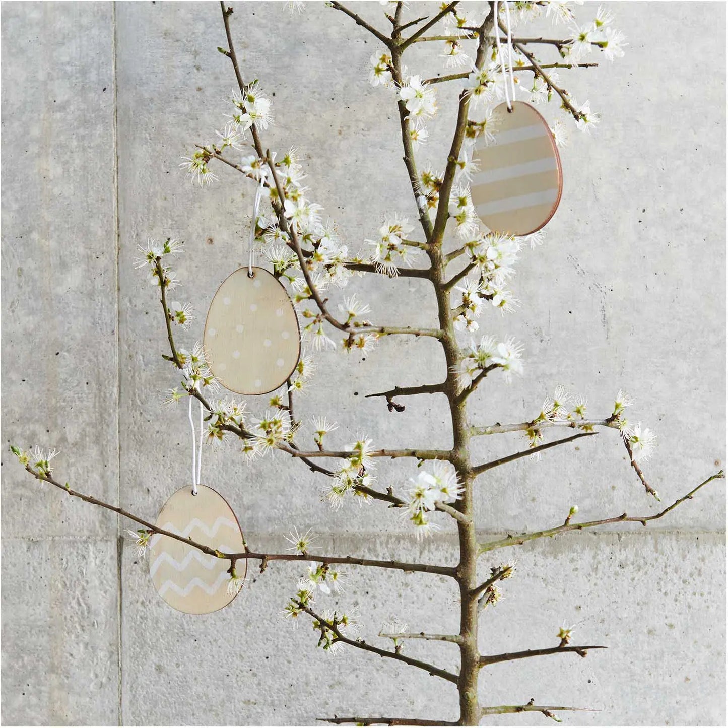 Holzhänger OSTEREI | 3 Farben Rico Design