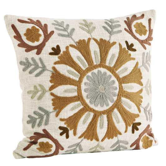Suzani Cushion Cover | Madam Stoltz | Bestickte Kissenhülle | 3 Varianten