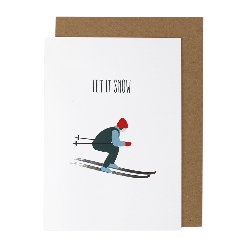 Let it snow | Klappkarte