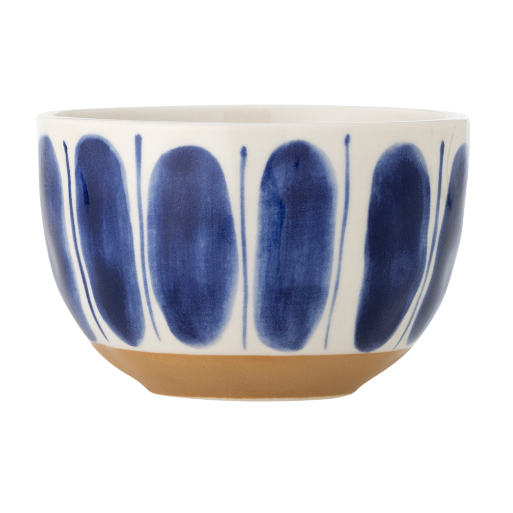Linora | Handbemalte Steingutschale - Oval | 3 Farben