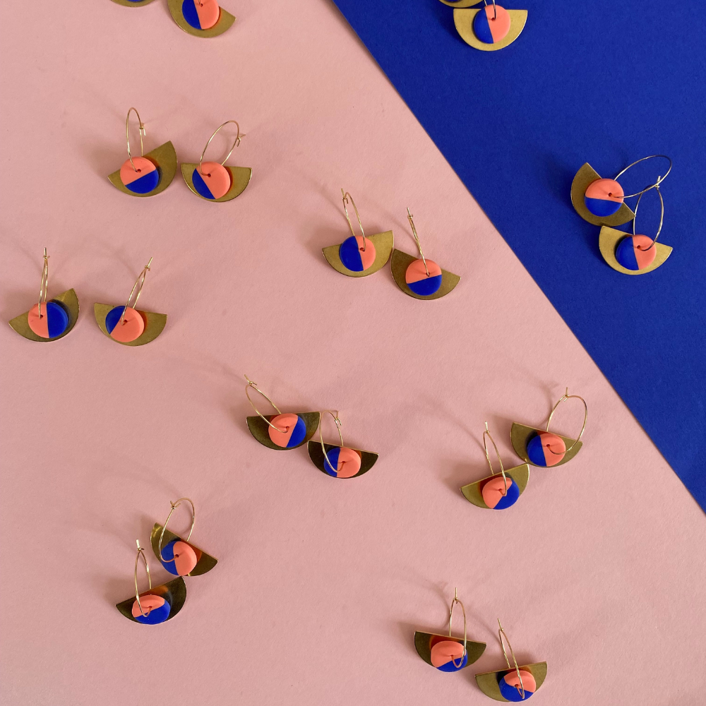 Frau Montag Hoops mixed | Ohrringe