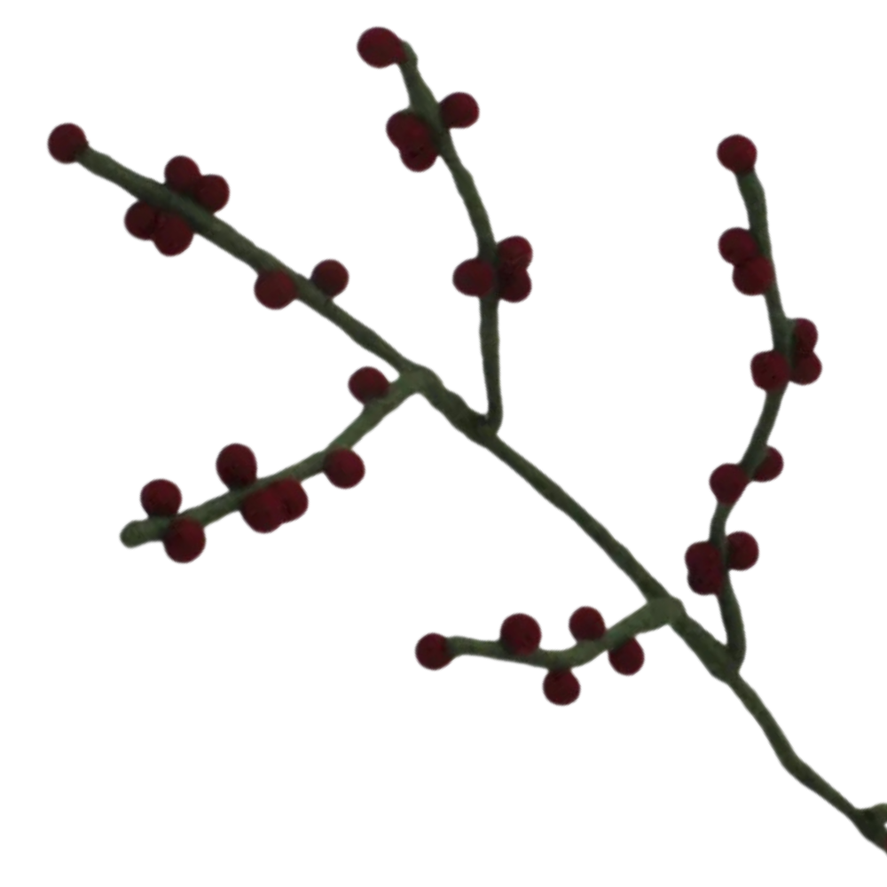 Berry Branch | Filz-Zweig mit Beeren | verschiedene Farben
