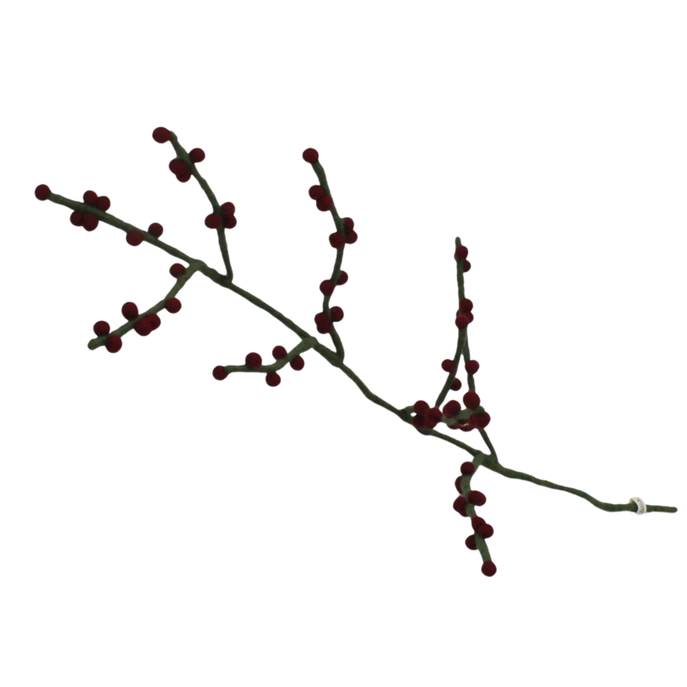 Berry Branch | Filz-Zweig mit Beeren | verschiedene Farben