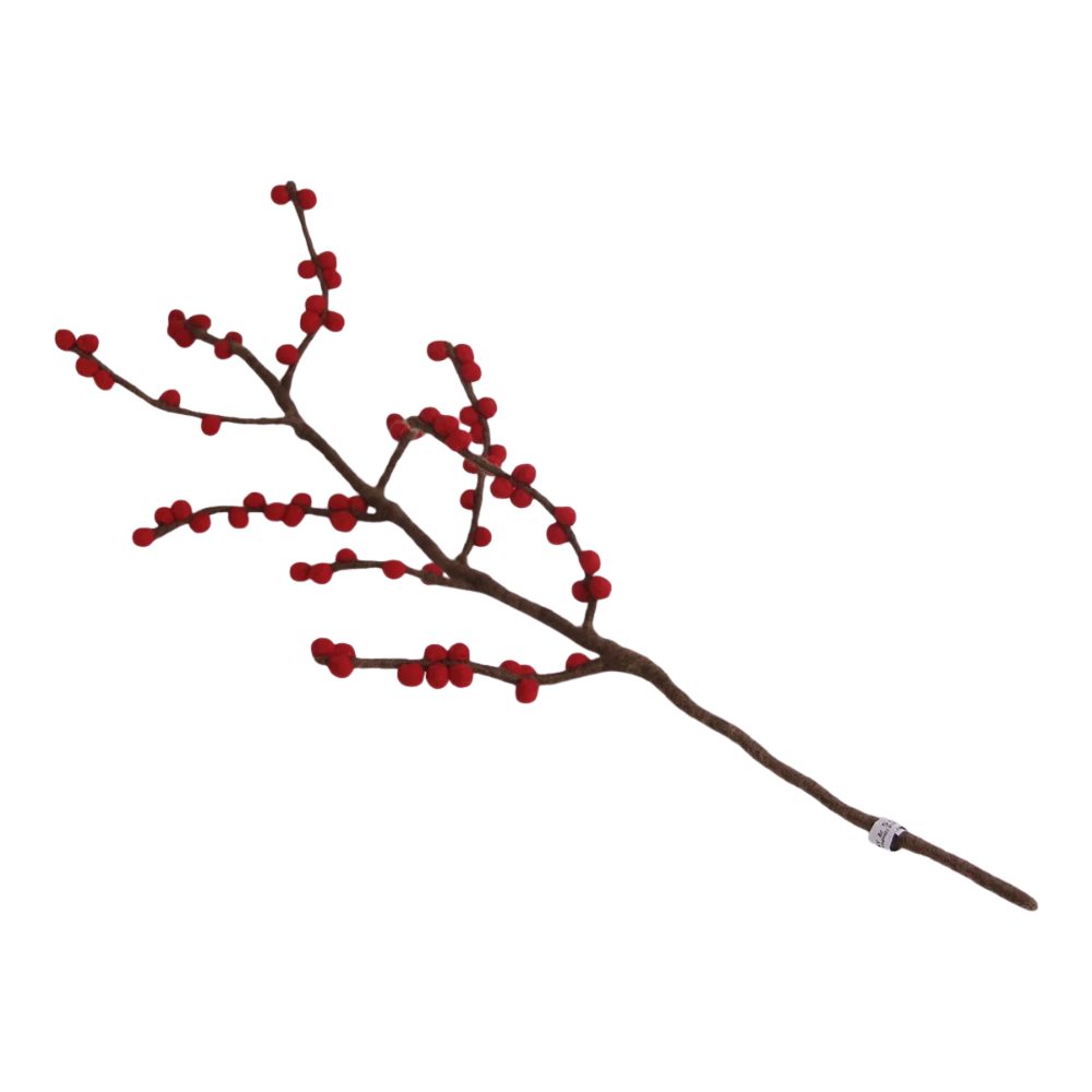 Berry Branch | Filz-Zweig mit Beeren | verschiedene Farben