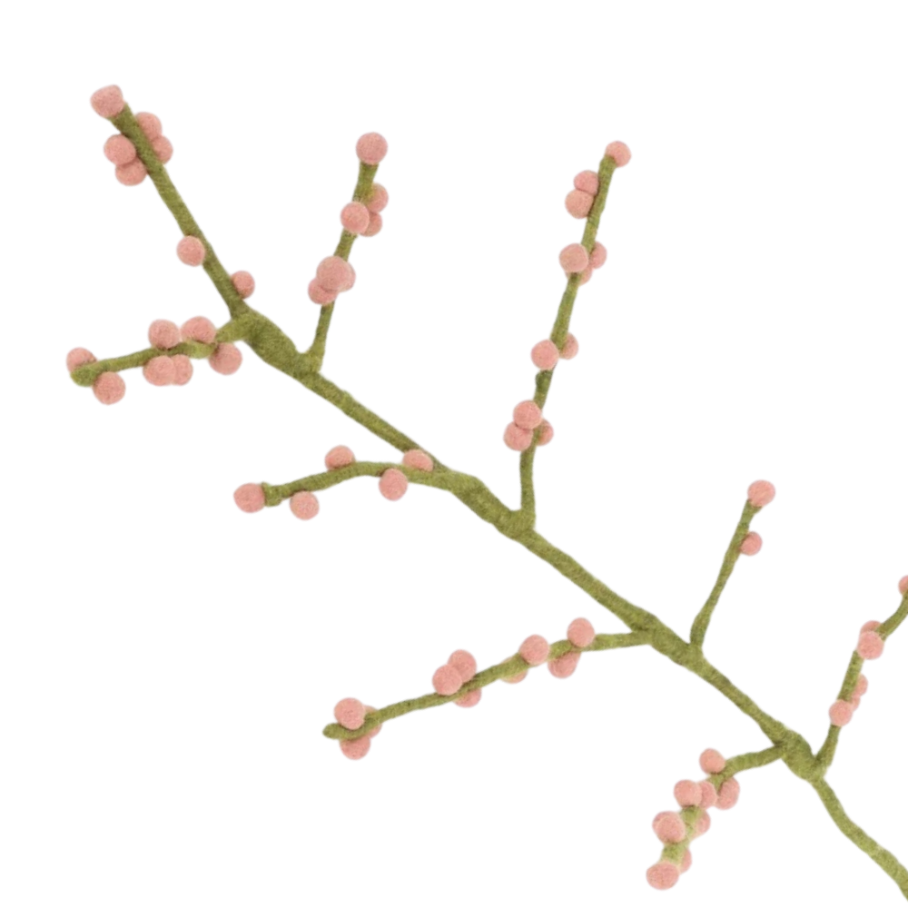 Berry Branch | Filz-Zweig mit Beeren | verschiedene Farben