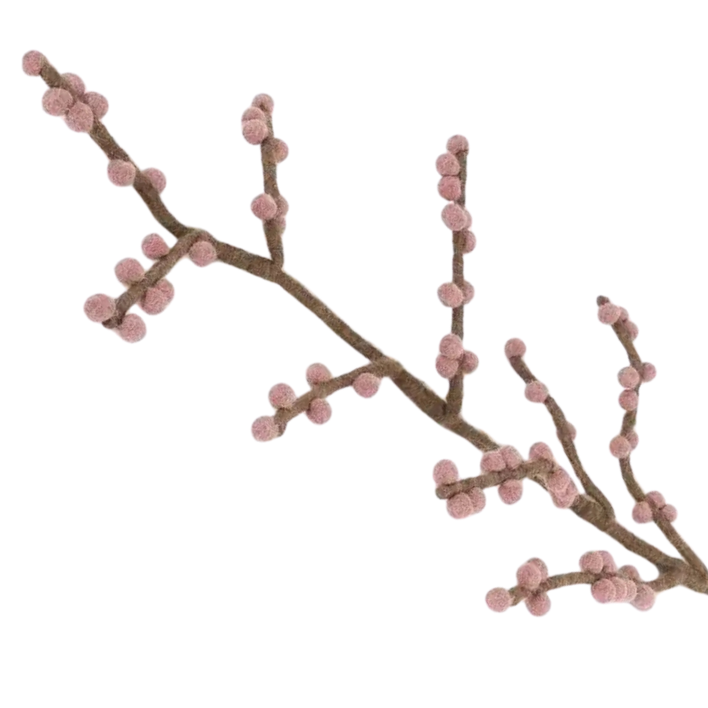 Berry Branch | Filz-Zweig mit Beeren | verschiedene Farben