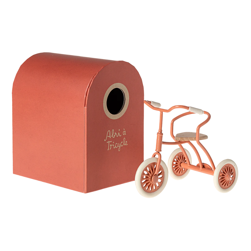 Abri à tricycle, Maus | Dreirad mit Garagenbox – Maileg Zubehör | 2 Farben