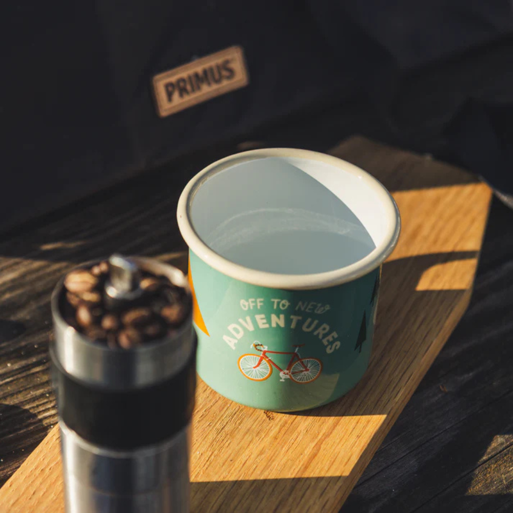 Emaille-Tasse ROADTYPING | 4 Varianten