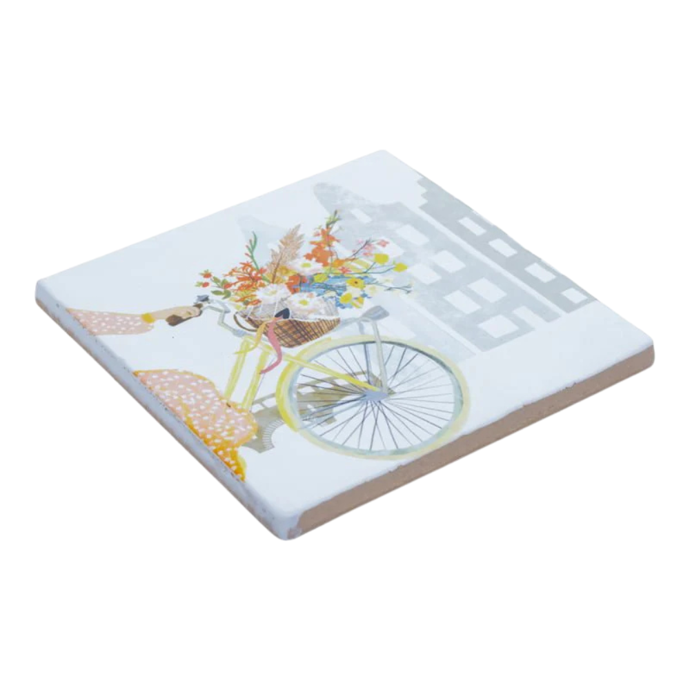 Glück im Fahrradkorb | Dekofliese StoryTiles