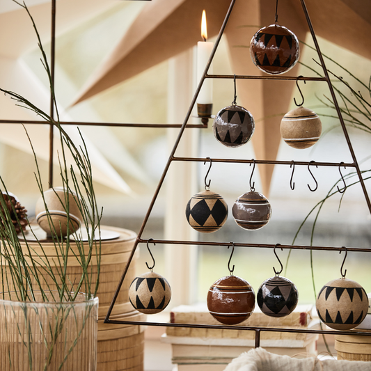 Weihnachtskugel PAPPMACHÉ | 3 Varianten