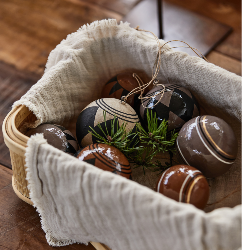 Weihnachtskugel PAPPMACHÉ | 3 Varianten