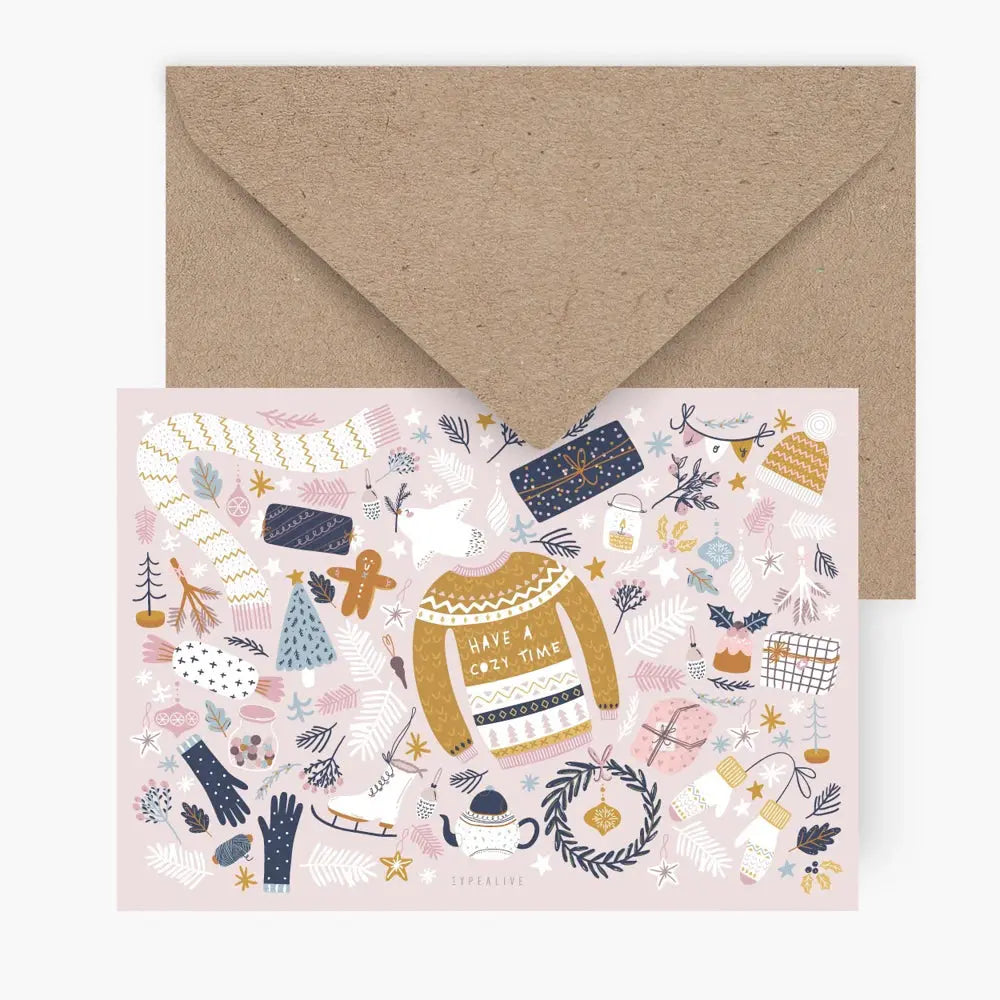 Postkarte CHRISTMAS ITEMS (Weihnachtskollektion, 07.01.24, L) Typealive