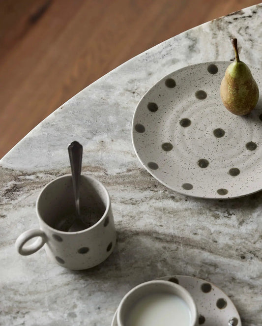 Tasse GRAINY DOT | sand - green - Feder&Konfetti Store