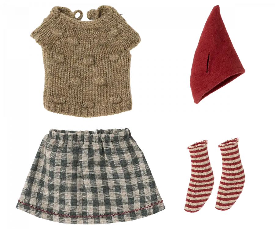 Weihnachtsmaus Medium MÄDCHEN - Feder&Konfetti Store