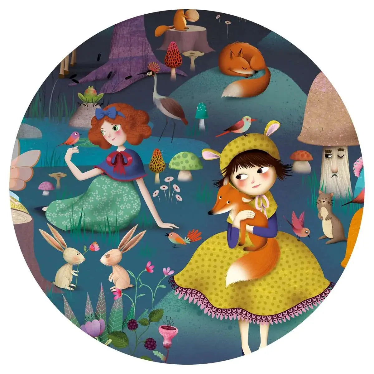 Wimmelpuzzle: ZAUBERWALD - 100 Teile Djeco