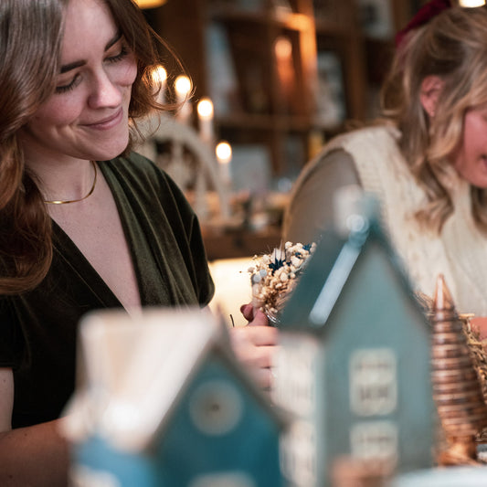 Nordic Christmas – Dein Scandi Adventskranz mit Trockenblumen | Workshop
