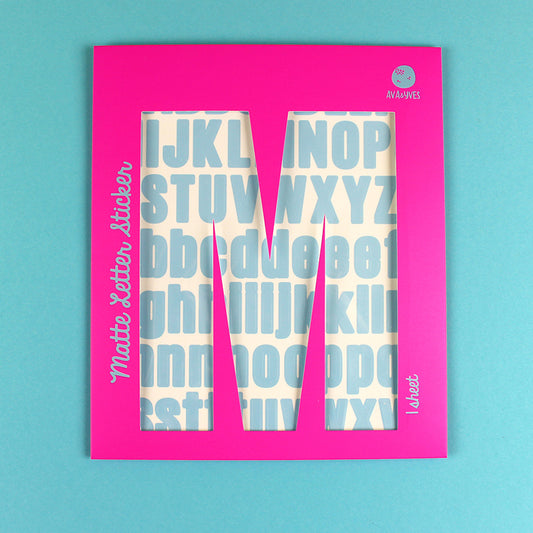 Matte Letter Sticker | ava&yves | Bastelbedarf | 4 Farben