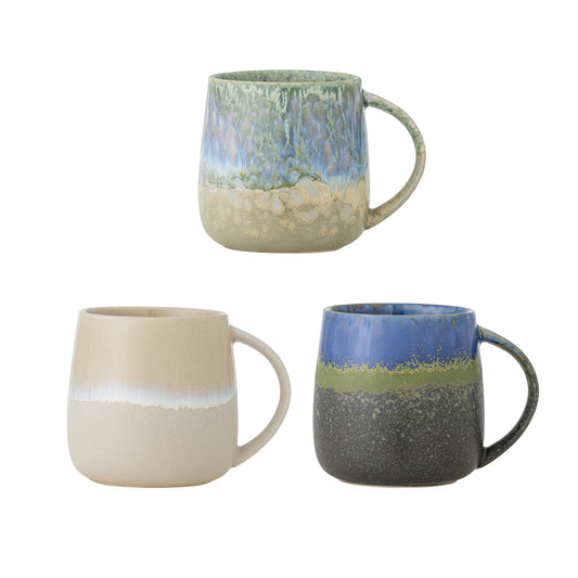 Cloe | Bloomingville | Becher aus Steingut | 3 Farben