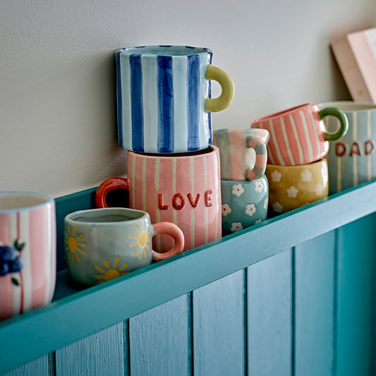 Cherish | Bloomingville | Becher aus Steingut | 2 Farben