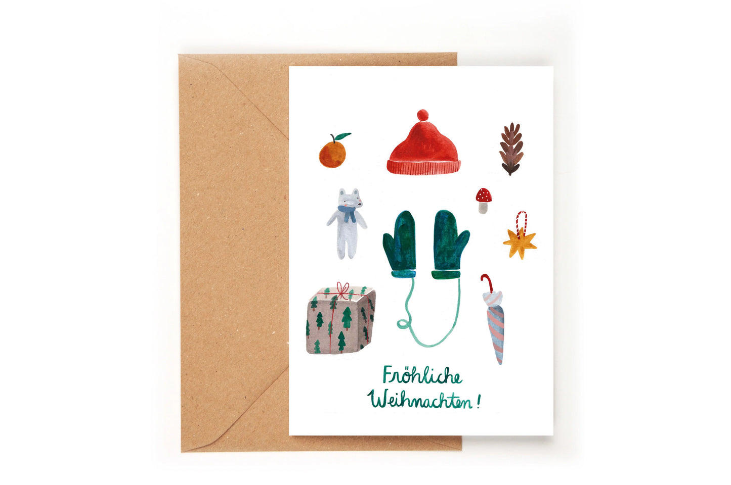 Fröhliche Weihnachten | Klappkarte