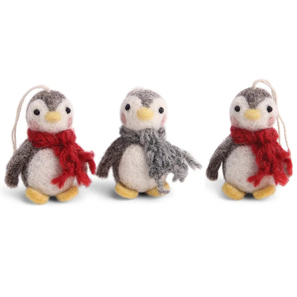 Baby Penguin Classic | 3er Set | Filz-Anhänger