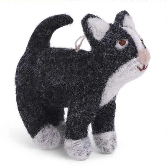 Cat Dark Grey | Gry & Sif | Filzfigur