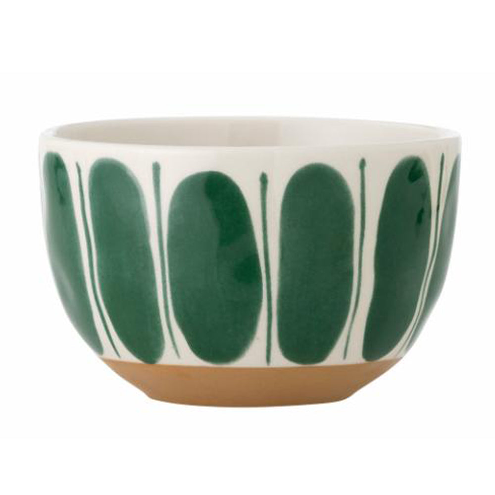 Linora | Handbemalte Steingutschale - Oval | 4 Farben