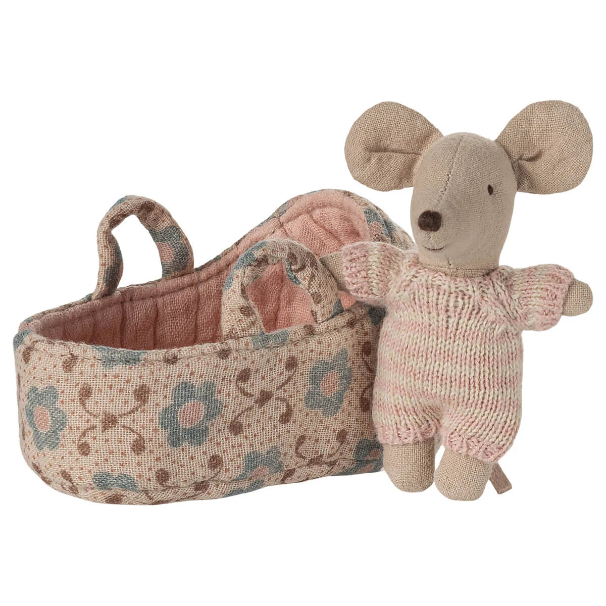 Maileg Mäuse | Babymaus in der Babytrage | Rose