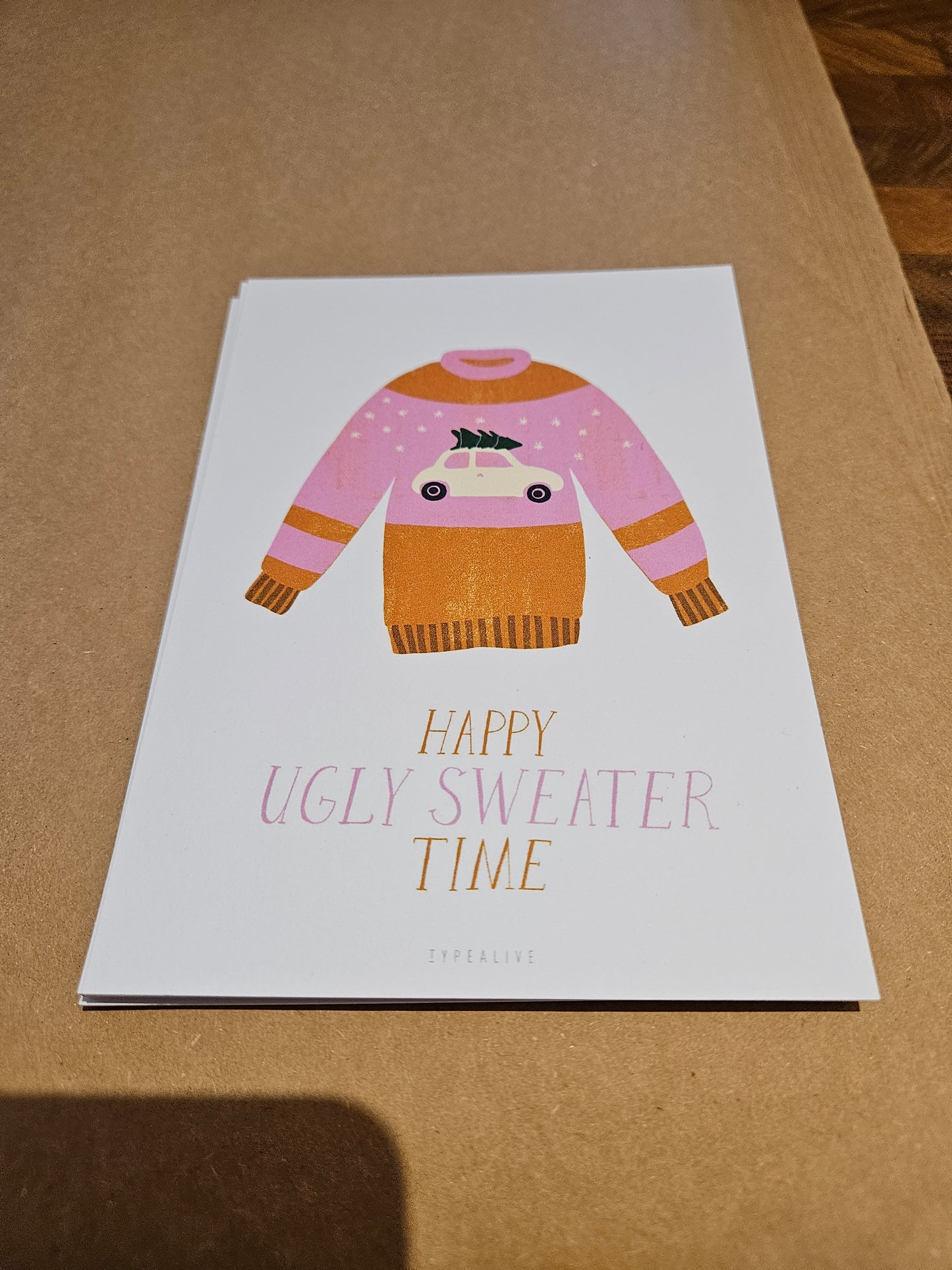 Ugly Sweater | Typealive | Postkarte