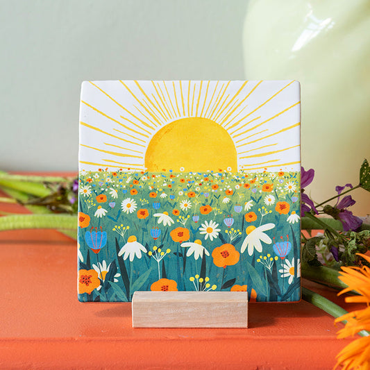 The Sun Will Shine on You | StoryTiles | Handgefertigte Keramikfliesen