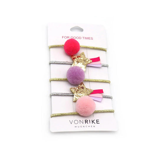 Haargummis Kids | VON RIKE | 5er Set | Haarschmuck