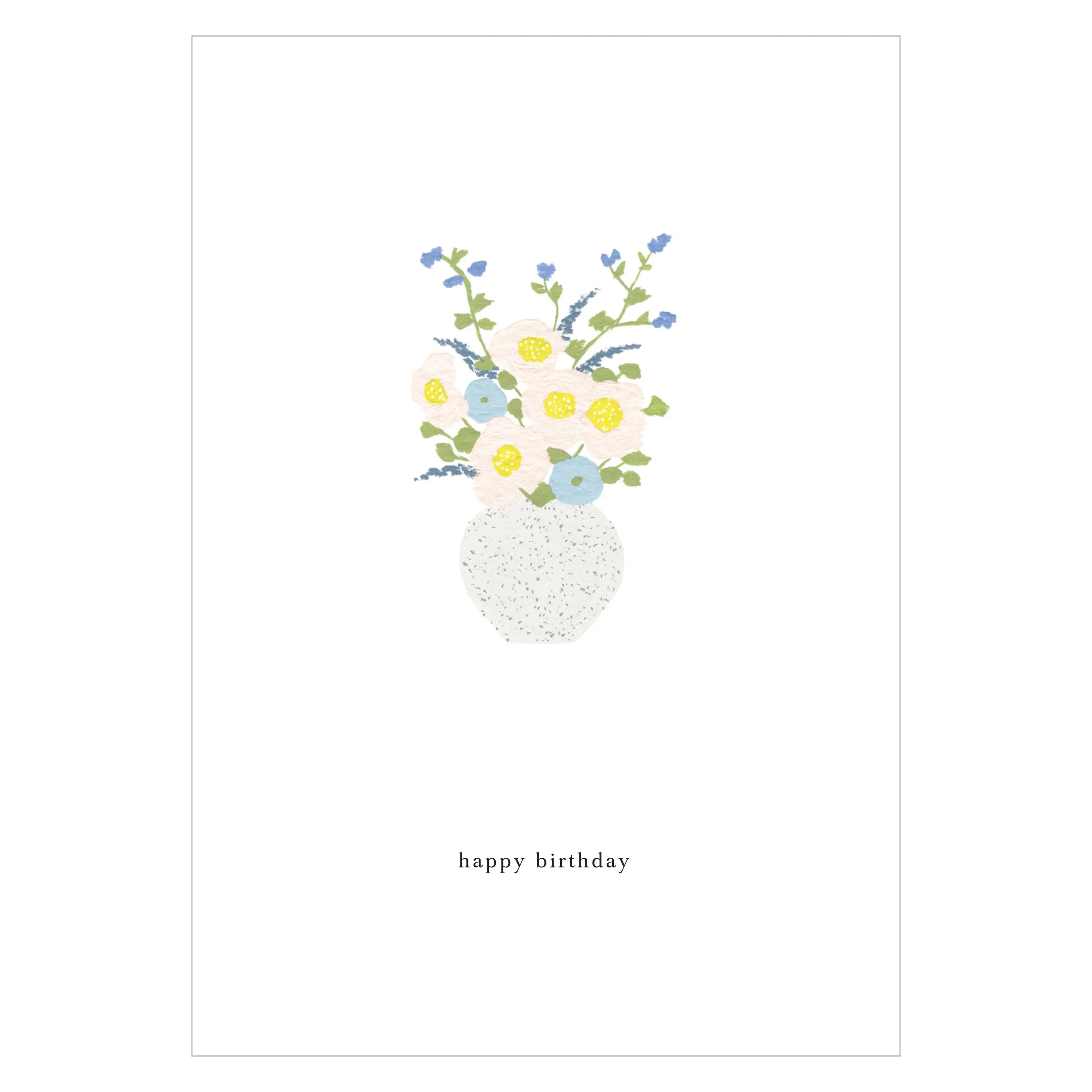 Grußkarte BIRTHDAY FLOWERS | happy birthday - Feder&Konfetti Store