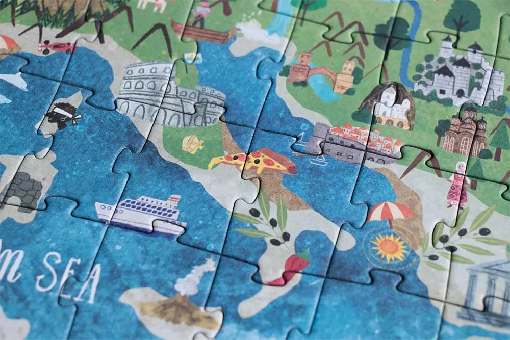 Puzzle DISCOVER EUROPE - Feder&Konfetti Store