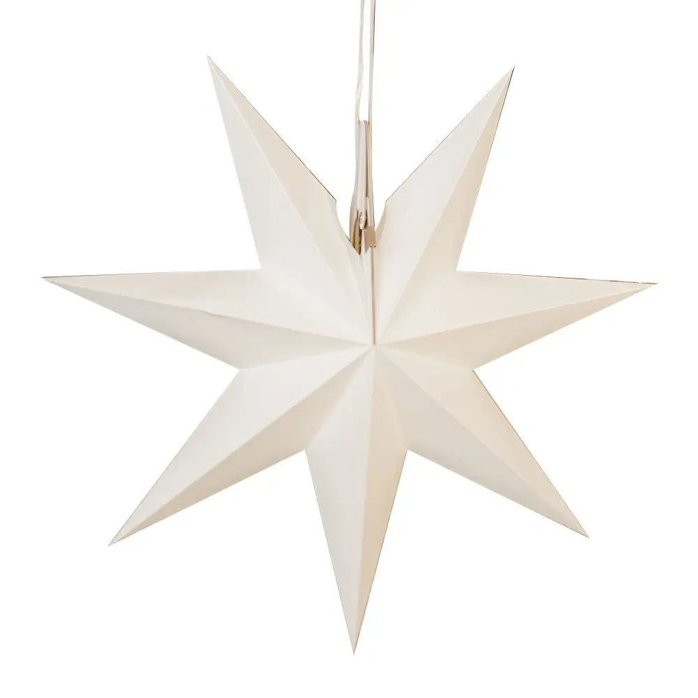 Erzgebirgischer Fensterstern No. 14 43cm | weiß - Feder&Konfetti Store