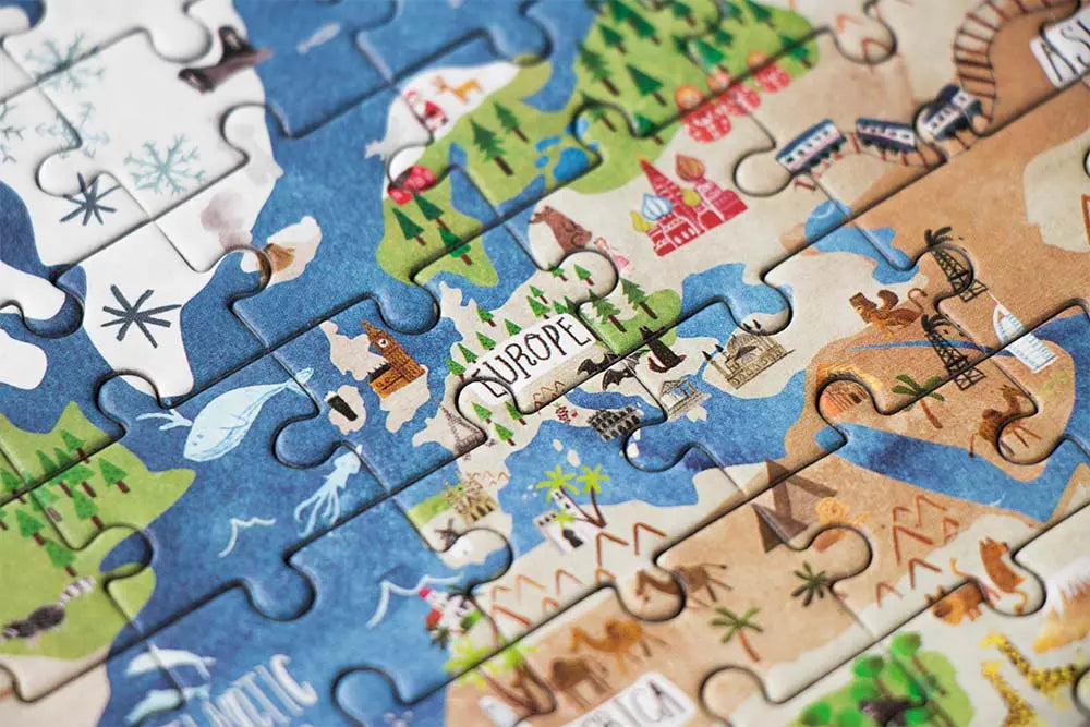 Pocket Puzzle DISCOVER THE WORLD - Feder&Konfetti Store
