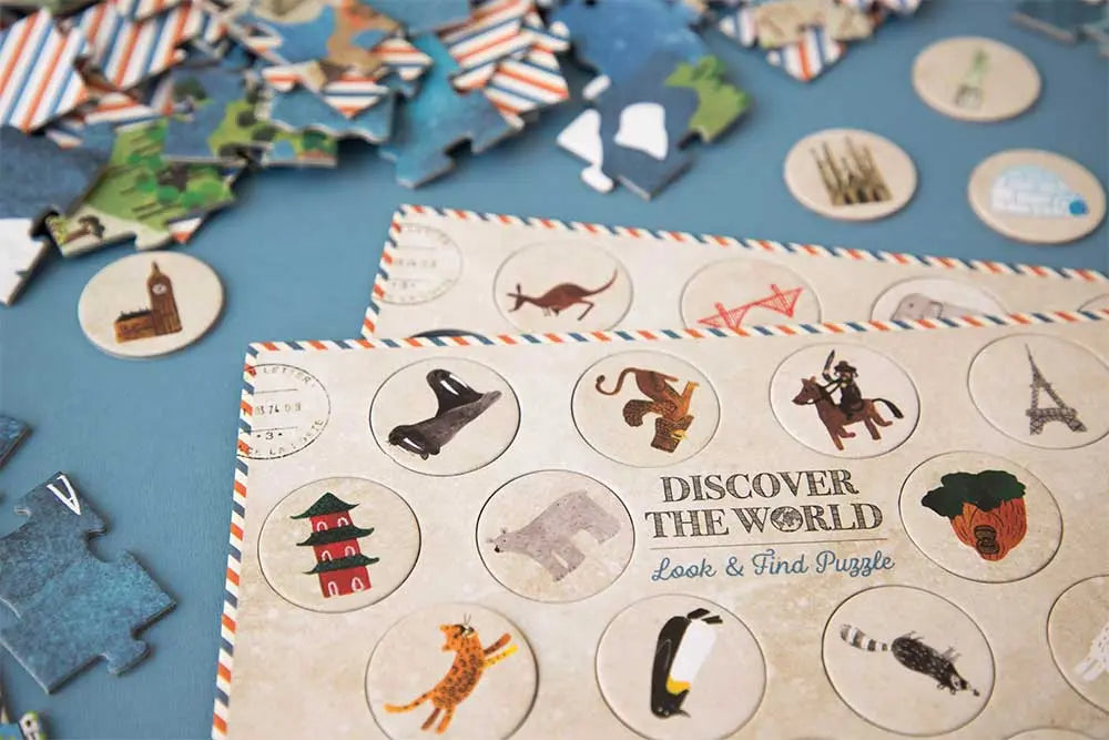 Puzzle DISCOVER THE WORLD - Feder&Konfetti Store