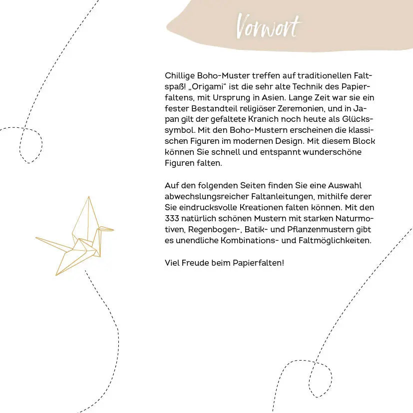 333 Origami - Boho Nature Style - Feder&Konfetti