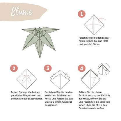 333 Origami - Boho Nature Style - Feder&Konfetti