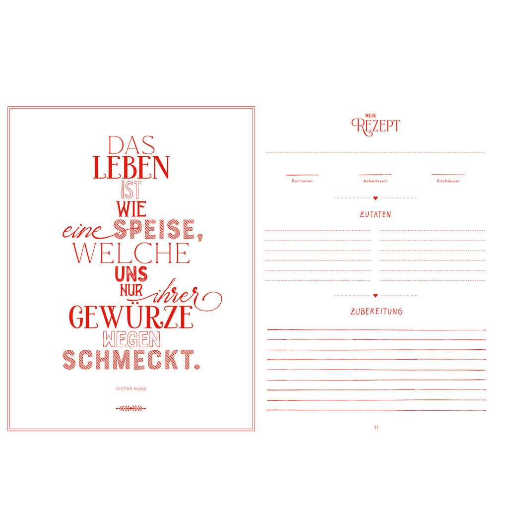 Meine liebsten Rezepte | Hölker | Einschreibbuch | 2 Varianten