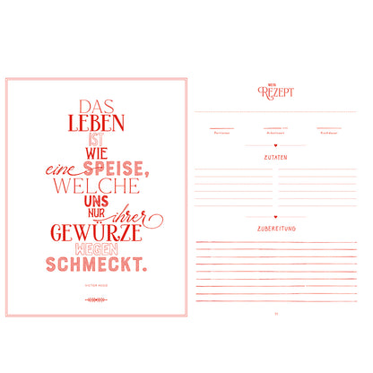 Meine liebsten Rezepte | Hölker | Einschreibbuch | 2 Varianten