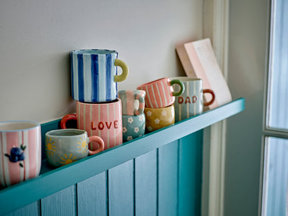 Cherish | Bloomingville | Becher aus Steingut | 2 Varianten