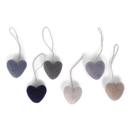 Anhänger MINI HEARTS BLUE | 6er Set Én Gry & Sif