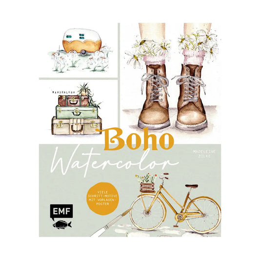 Boho Watercolor - Feder&Konfetti