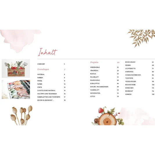 Boho Watercolor | FLOWERS & GARDEN EMF Verlag