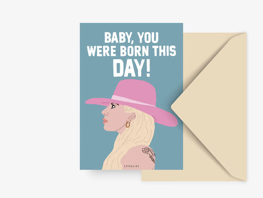 Born this day | Postkarte